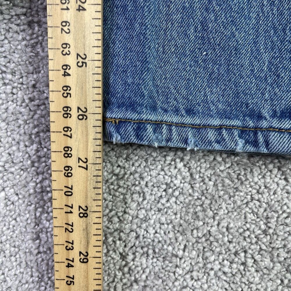 Levi’s 501 Jeans Women’s 24X26 Blue Skinny Mid-Rise Medium Wash Button Fly - Picture 12 of 14